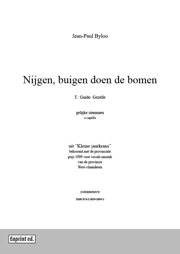 Nijgen, buigen doen de bomen