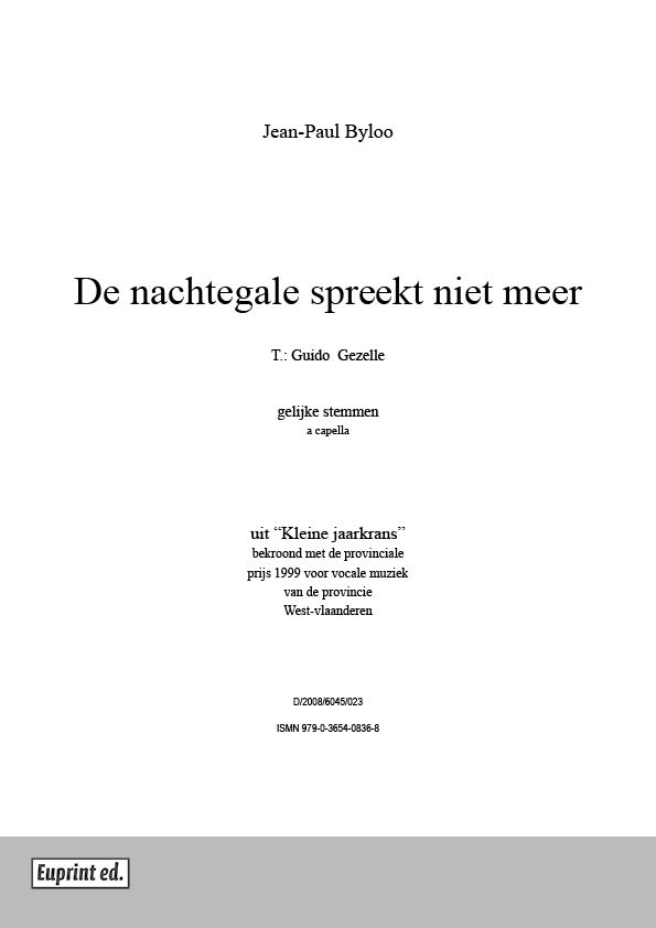 De nachtegale spreekt niet meer