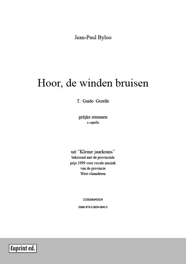 Hoor, de winden bruisen