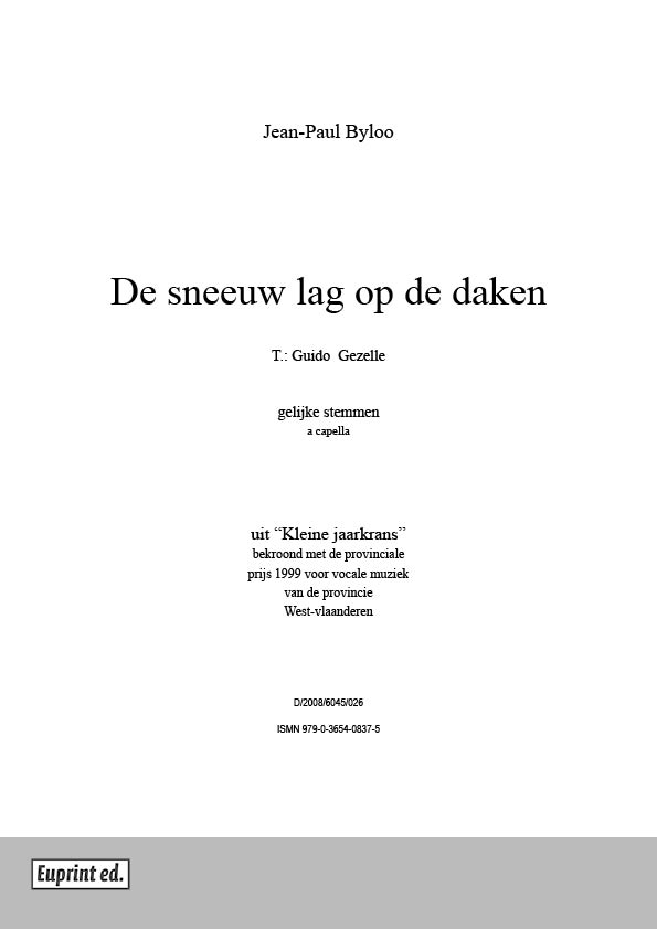 De sneeuw lag op de daken