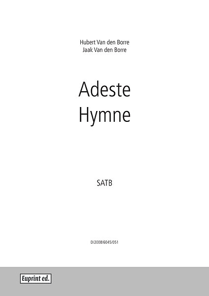 Hymne  Adeste