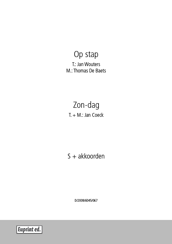 Zon-dag/Op stap