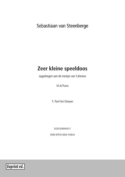 Zeer kleine speeldoos