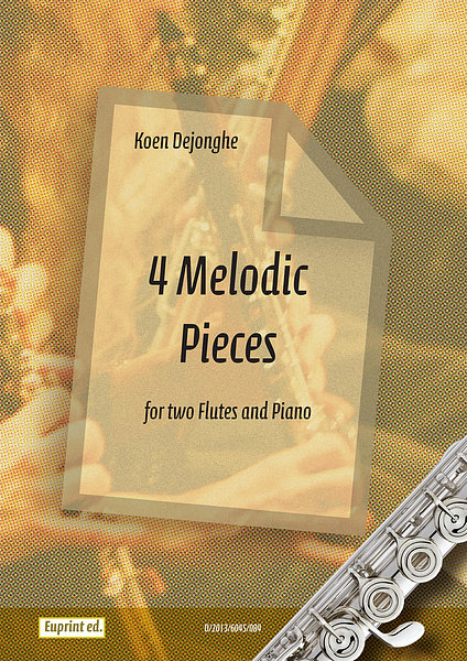 4 Melodic Pieces for  2 flutes