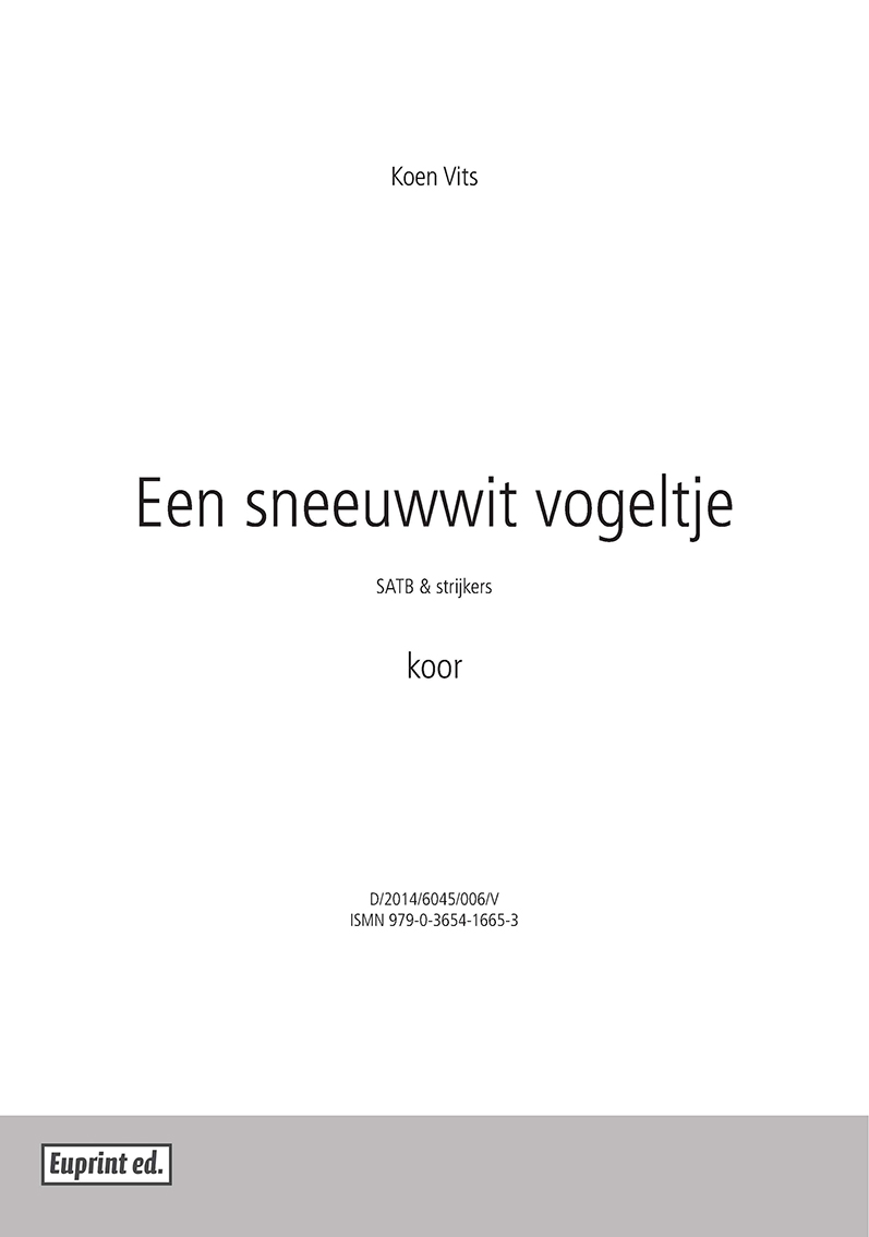 Een sneeuwwit vogeltje