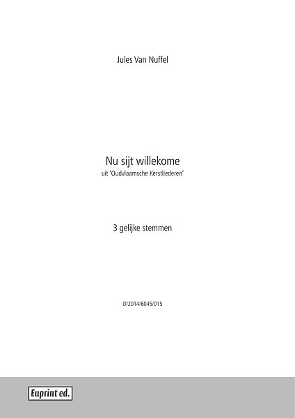 Nu sijt willekome