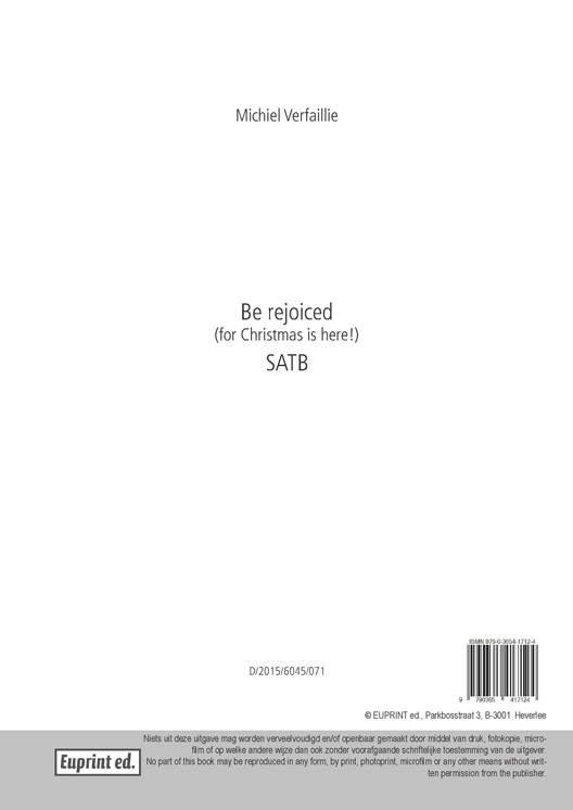 Be rejoiced (for Christmas is here!)