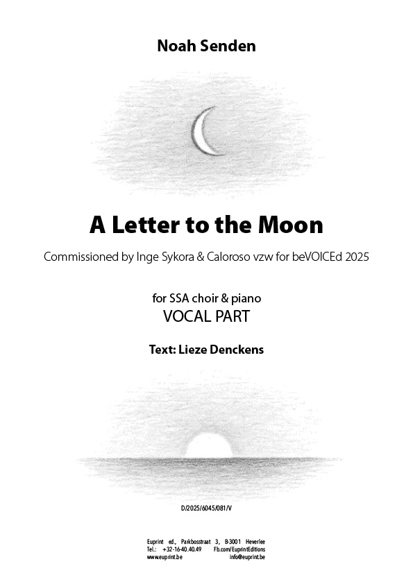 A letter to the moon (vocal part)