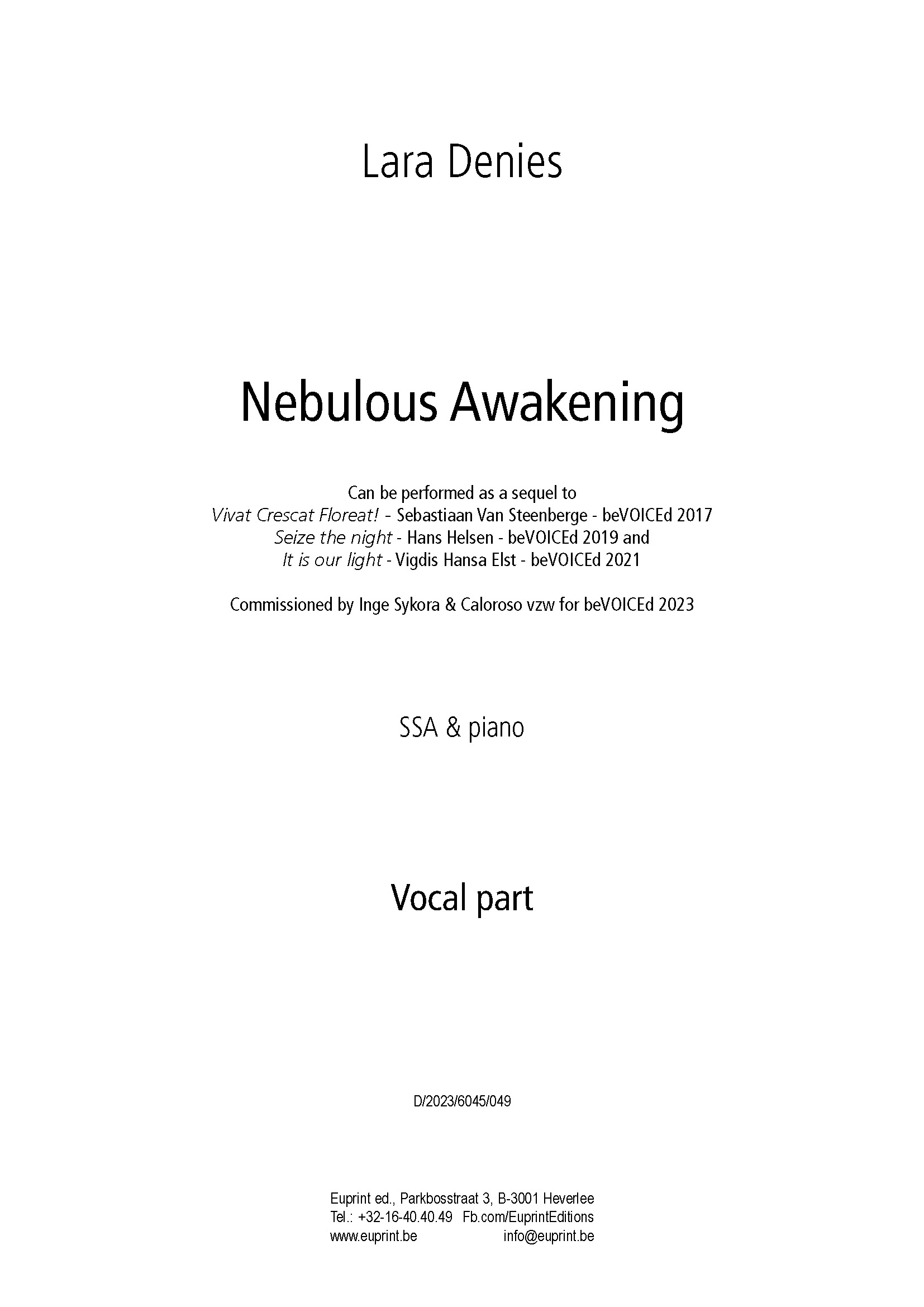 Nebulous Awakening (vocal part)