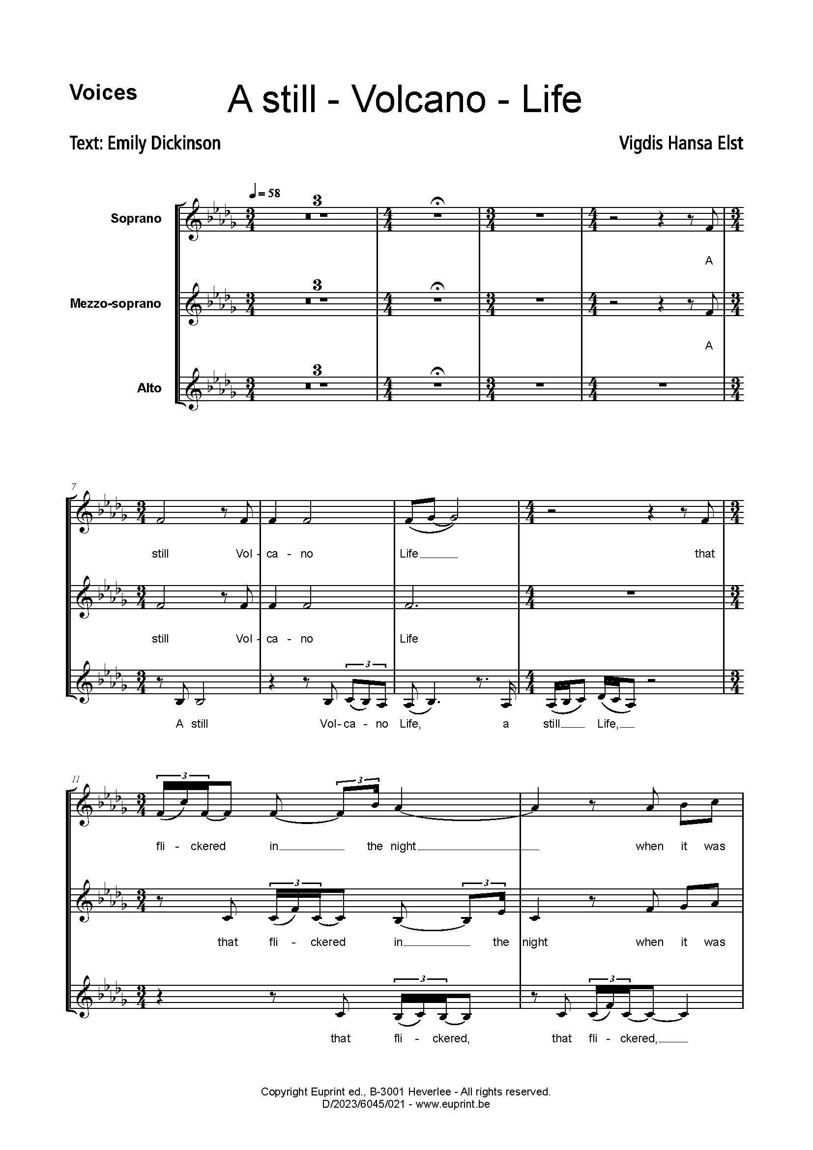 A still - Volcano - Life (vocal part)