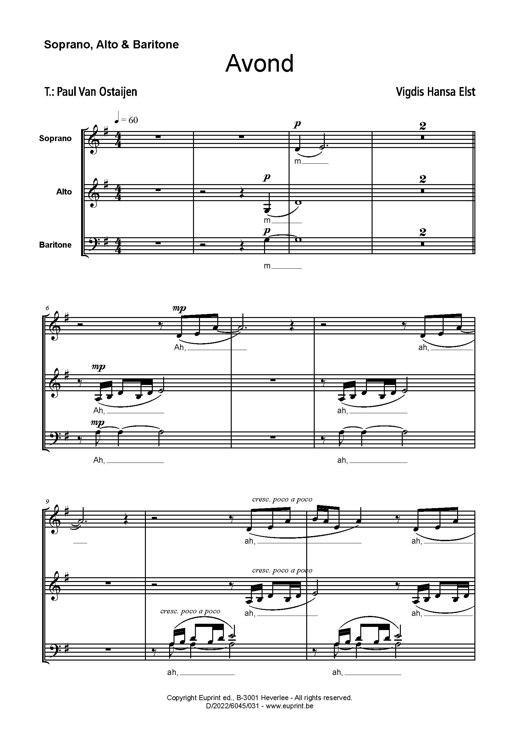 Avond (vocal)