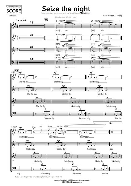 Seize the night (vocal part)