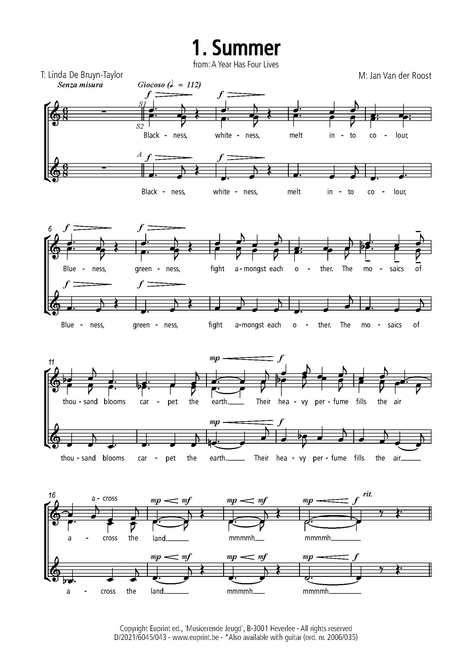 A Year has Four Lives (vocal part)