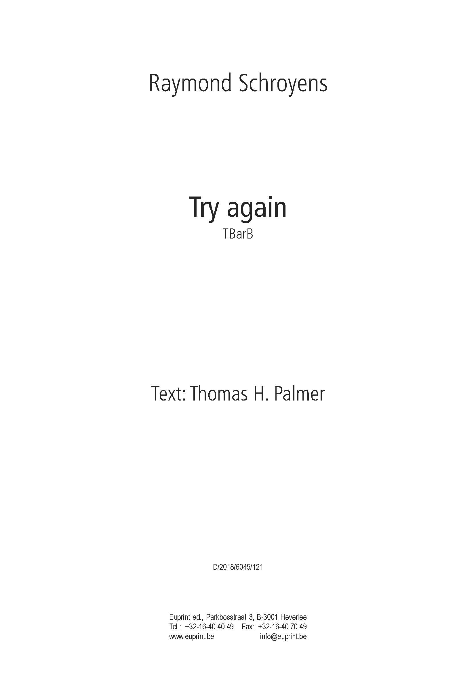 Try again (TBarB)