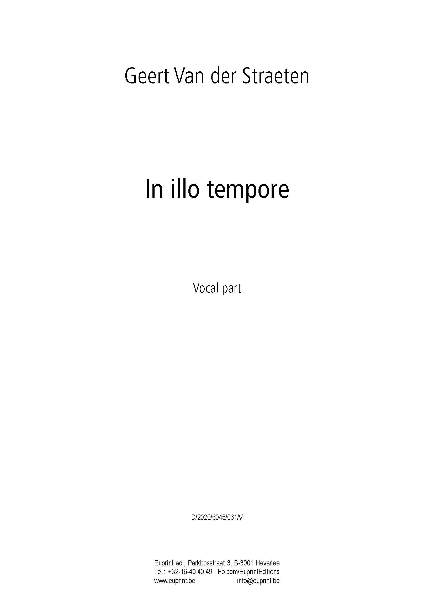 In illo tempore (vocal)