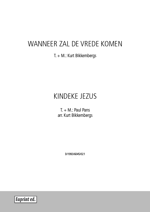 Wanneer zal de vrede komen