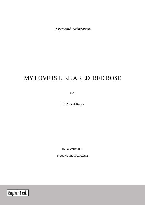 My love is like a red, red rose
