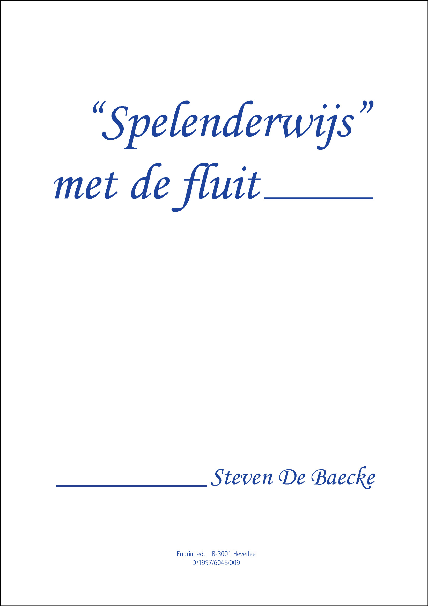 Spelenderwijs met de Fluit
