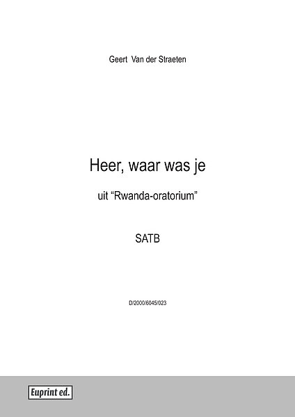 Heer, waar was je